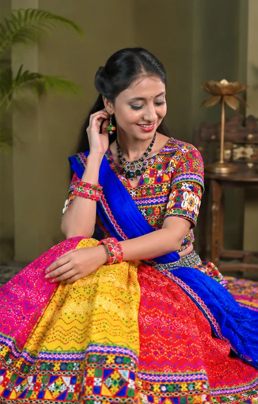 Bandhani Print ghagras