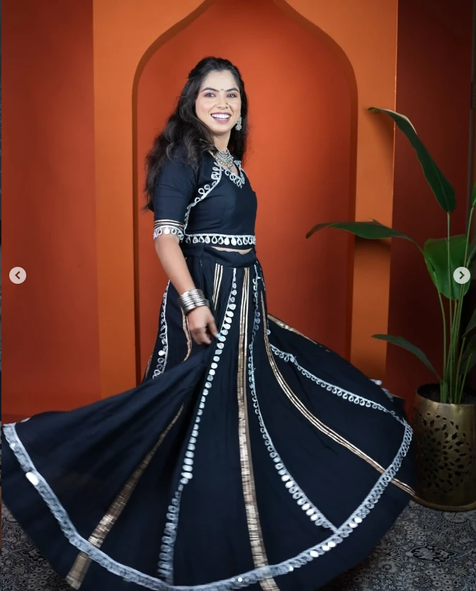 Midnight Raas Black Chaniya Choli Set