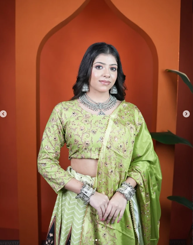 Pista Noor Embroidered Lehenga Set
