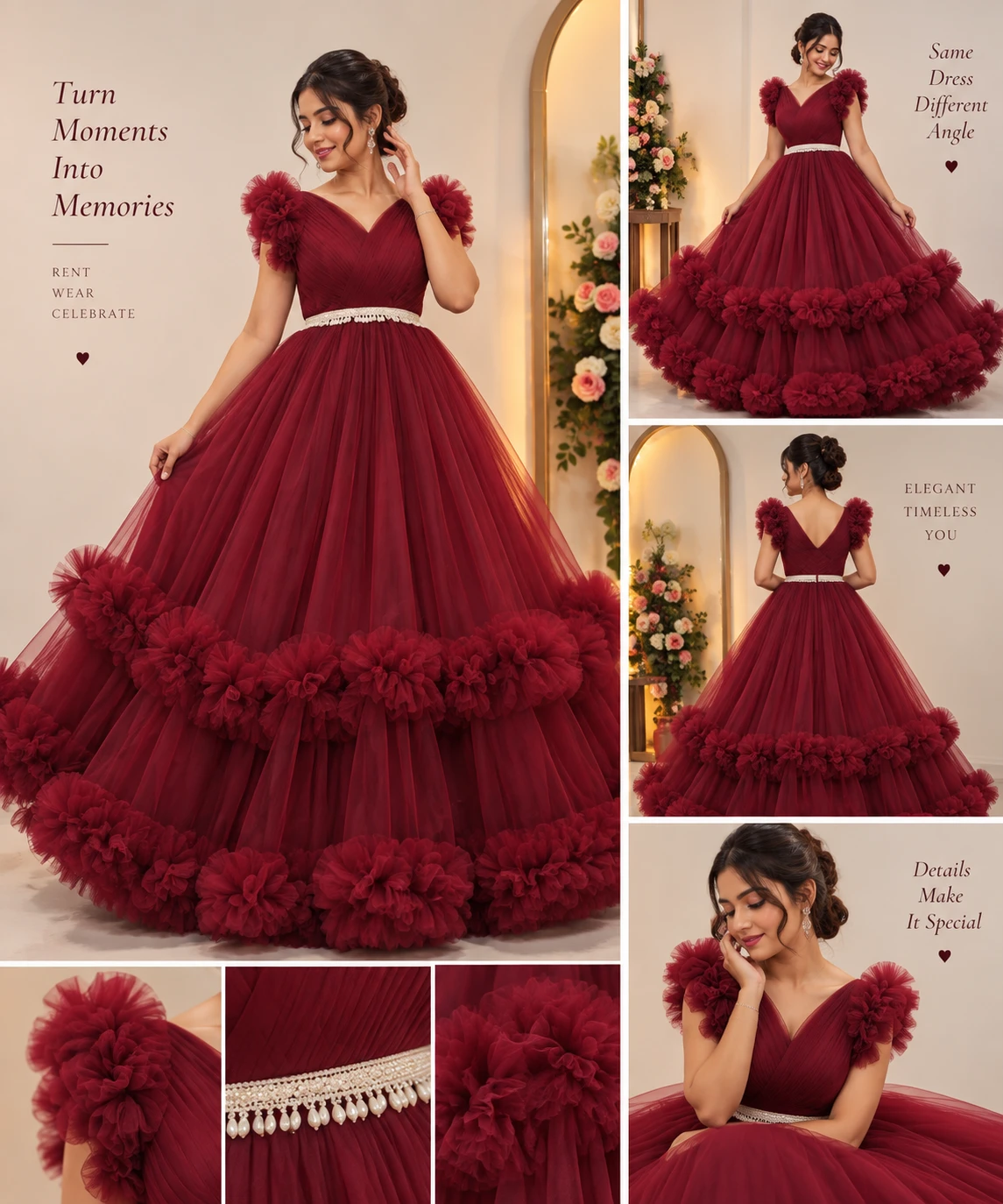 Royal Ruffle Ball Gown